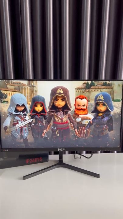 [ẢNH THẬT] Màn hình VSP IP2407S 24inch (23.8" IPS FHD 100Hz, HDMI+VGA+Audio 3.5) - Hàng chính hãng