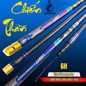 ( SALE ) Cần câu đài CHIẾN THẦN 6H giá rẻ chuyên săn hàng đi kèm ngọn phụ