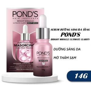 TInh Chất Sáng Da Đa Tầng Ponds Bright Miracle Night Serum 30G Dưỡng Sáng Da Ẩm Mịn Đều Màu