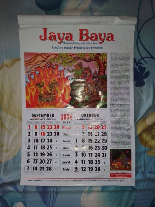 Kalender Jayabaya 2024 Primbon Jawa Jaya Baya Lazada Indonesia 4596