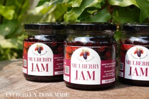 MULBERRY JAM แยมมัลเบอร์รี่ แยมหม่อน | Evergreen Homemade แยมผลไม้ แยมผลไม้แท้