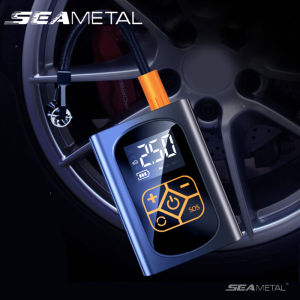 SEAMETAL Wireless Inflatable Pump 12V Digital Electronic Display Air Pump Car Tire Air Compressors Suitable for Car Motorcycle Bicycle Ball