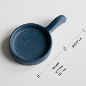 Ceramic Candle Holder Chinese Style Retro Warm Tea Stove Warm Wine Stove Holder Candlestick Holder Spoon Insulation Heating Base Small Candle Tray