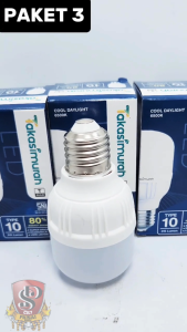 Bohlam Lampu LED 10 Watt PAKET ISI 3 PCS Takasimurah Cahaya Putih Super Terang SNI E27 10 WATT Takasimurah Paket Isi 3 pcs