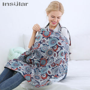 Insular | Insular Maternity Nursing Breastfeeding Privacy Cover Baby Stroller Blanket Printed Breastfeeding Scarf Nursing Covers 100*70cm