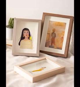 SG Stock Clear Stock 5R Wooden Photo Frame With Tempered Glass Cover for Home Wall Decoration  Desktop Wall Display For Graduation Photos Birthday ValChristmas Gift Solid Wood Frame