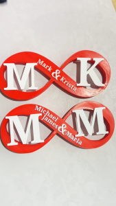 Personalized 3D Infinity Desk Standee