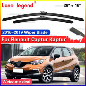 Wiper LHD Front Wiper Blades For Renault Captur Kaptur 2016 2017 2018 2019 Windshield Windscreen Window Car Rain Brushes 26"+16"