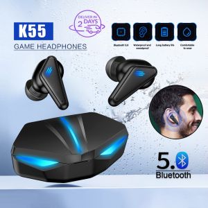 [Local Stock] K55 Earbud Gaming TWS Bluetooth Earphone 5.2 Gaming Earbuds Hifi Stereo Bass Dual Mode Noise Reduction Low Latency Ubester
