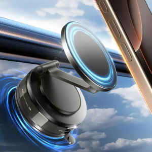 1Pc Vacuum Magnet Car Bracket Upgraded Version Multi-angles Adjustment Strong Magnetic Suck Foldable Car Navigation Phone Holder