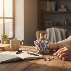 ขวดโหลรูปดาว ขวดโหลแก้วดาว จุกปิดเป็นไม้ รุ่น 3576