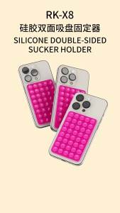 Silicone Suction Cup Phone Mount 1 PC Hands-Free Mobile Stand Airplane Travel Essential Compatible with Any Smartphone for Phone