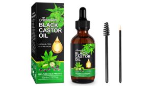 60ml Castor Oil Eyelashes Eyebrow Hair Growth Essential Oil Prevent Skin Aging Organic Castor