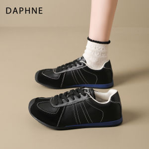 Daphne | Giày Đào Tạo Mùa Thu Thời Trang Hồi Cổ Đen Đa Năng Mới