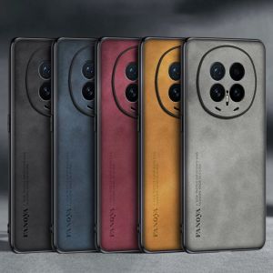 EUCAGR For Honor Magic 8 Pro Air Magic8 Lite PU Leather Phone Case For Honor Magic8 Pro Back Cover Silicone Full Protection