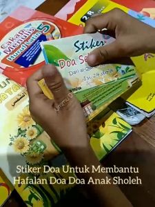 Stiker Doa Sehari-hari Isi 24 Macam - Stiker Tempel Hafalan Anak