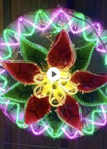 WHOLESALE PRICE PONSETTIA LED PAROL 20 INCH SIZE 5 PCS