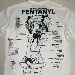 Bandai | New Fashion 2000s Clothing Y2K Clothing Retro Street Aesthetic T-shirt Anime Pattern T-shirt Casual Short Sleeved Top Plus Size