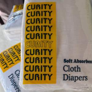 1pack Authentic Curity Soft Lampin Cloth Diapers
