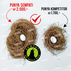 SEMPATI Serat Cemara Sarang Tempat Bertelur Burung ASSCMAW
