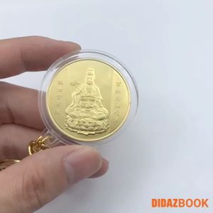 Móc Treo Chìa Khóa xe máy ô tô xe hơi Quan Thế Âm Bồ Tát cầu bình an quà tặng ý nghĩa cho người thân