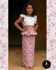 Traditional Lama Saree for small girls 2026 | Lanka Styles |Size M