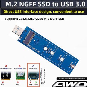 USB 3.0 3.1 M.2 NGFF Hard Drive Enclosure