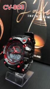 CIVIC 803 Jam Tangan Pria Karet Digital Olahraga Kasual Bisnis Fashion Tahan Air 30M