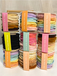 Color Rubber Band Female Hair-Binding Head Rope High Elasticity Durable Hair Accessories Hair Rope Temperament Wild Rubber Band Hair Ring Hair Accessories