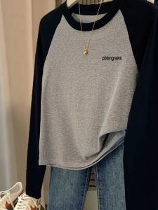 Fashionable Long Sleeve Pure Cotton Base Shirt Womens Stylish Inner Wear T-Shirt Shoulder Width Appropriate Spring Autumn