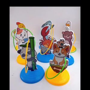 Mainan Edukasi Anak Ring Throw Hoopla Lempar Gelang Cincin Lempar Bola Ring Toss