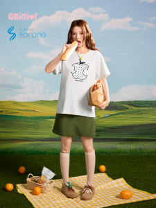 Gbiaior | Printed Loose Lazy Versatile Crew-neck T-shirt