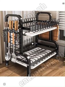 Kitchen Storage Rack Dish Rack Plate Dish Countertop Storage Rack Drain Rack Multifunctional Chopsticks Spoon