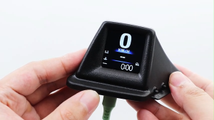 A401 Car HUD Heads Up Display OBD2 HUD Display with OBDII GPS Dual System OBD2 Speedometer 8 Modes Multifunctional Instrument Dashboard Display Smart Gauge