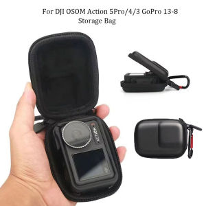 Portable Mini Storage Bag for DJI OSOM Action 5Pro 4 3 GoPro 13 12 11 10 Insta360 Ace Pro Waterproof Storage Bag Camera Protective Case