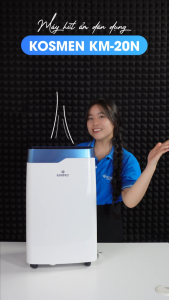 Máy Hút Ẩm Dân Dụng Kosmen KM-20N Dung Tích Bình Nước 3L Tiết Kiệm Điện - Hàng Chính Hãng Bảo hành 24 tháng