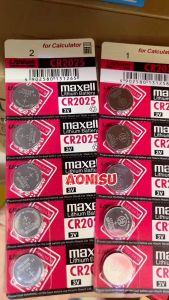 Pin Cr2032 / Cr2025 / Cr2016 Panasonic và Maxcell VỈ 5 VIÊN -  Pin Cmos Cúc Áo Khuy Áo Nút Áo Dùng Cho Đồng Hồ Đeo Tay Máy Đo Đường Huyết Laptop PC Đồ Chơi Điện Tử Máy Ảnh Chìa Khoá Điện Tử - AONISU