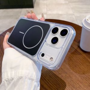 Shockproof Magnetic Wireless Charge for Magsafe TPU Phone Case for IPhone 17 Air 17 Pro Max Matte Wireless Charging Hard Cover