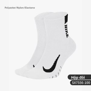 Nike| Vớ Mid-Calf Nike Chính Hãng Thoáng Khí Nam & Nữ 2 Đôi Tiện Lợi