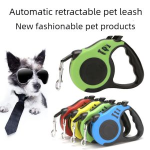 Pet Traction Device Automatic Retractable Dog Leash Bone Printed Rope Chain for Small Medium Large Dogs Adjustable Pet Supplies