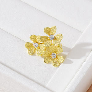 สร้อยคอไข่มุก DIY ชุบทอง 18K ดอกไม้ หัวเข็มขัด หัวเข็มขัดเสื้อกันหนาว หัวเข็มขัดแบบปรับได้ อุปกรณ์ทำเครื่องประดับ
