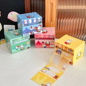 Kawaii Miffy Cute Pull Out Sticky Note Transparent and Adhesive Student Office Notes Guestbook Gift Toy for Girl