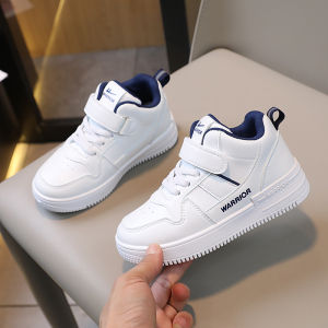 Warrior Kids Casual Shoes Spring 2025 New Style Middle Large Children Sports Shoes Breathable Synthetic Leather PVC Anti-slip Wear-resistant