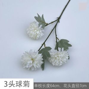 3HEADS DANDELION POMPOM Artificial Flower Artifisial Bunga Palsu Bunga Sutra Dandelion Bunga Eceng Pesta BUNGA SILK PLAS