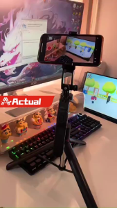 ACTUAL ขาตั้งกล้องไม้เซลฟี่ไร้สาย ไม้เซลฟี่แบบพกพา พับได้ ปรับความสูงได้ มีรีโมทควบคุมบลูทูธ เหมาะสำหรับการถ่ายภาพกลางแจ้งและการถ่ายทอดสด