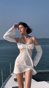 for the KUKU - Marin Mini Dress ชุดเดรส (Removable Sleeves)