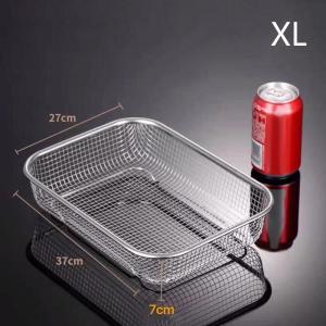 Stainless Steel Air Fryer Basket Non Stick Mesh Tray for Oven Roasting Grilling and Crispy Cooking Healthy Kitchen Tool