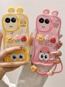 Realme 11X 11 5G Silicone Earphone Design Phone Case Creamy Protective Cover Cute Cartoon Decal Couple Friendly Fashionable