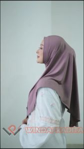 Hijab Bergo Non Pet Jersey Jilbab Instan Tanpa Pet Size M Woven - Warna Lengkap