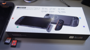 Ốp Case Nhám Mờ Bảo Vệ cho Nintendo Switch 2 Genki Force Field 2 Mỏng nhẹ trong mờ có ngăn đựng thẻ và nam châm
